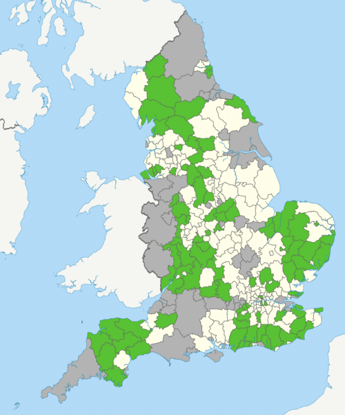 Green Party map
