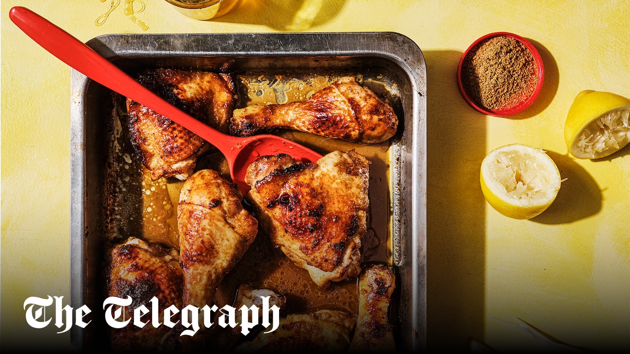 Roast Catalan chicken with honey and cumin recipe