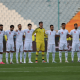Iranian Players poses for one minute silent during FIFA World Cup Qualifier match between Iran v Cambodia at Azadi Stadium on October 10, 2019 in Tehran, Iran.