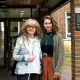 Jane Touil and Phoebe Plummer outside Isleworth Crown Court re Just Stop Oil Heathrow T5 paint protest