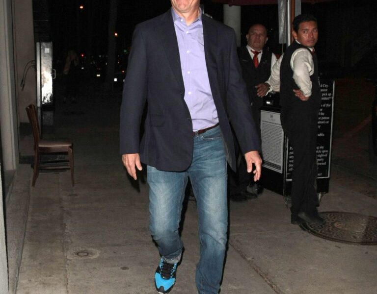 Jerry Seinfeld spotted arriving at Craig's in West Hollywood, CA