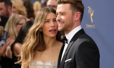 Jessica Biel & Justin Timberlake at the 2018 Emmy Awards