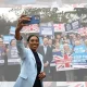 Kemi Badenoch in front of Tory supporters