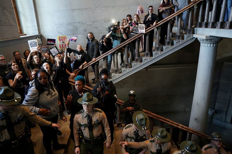 Tennessee Democrats stripped of House committee seats over redistricting protests