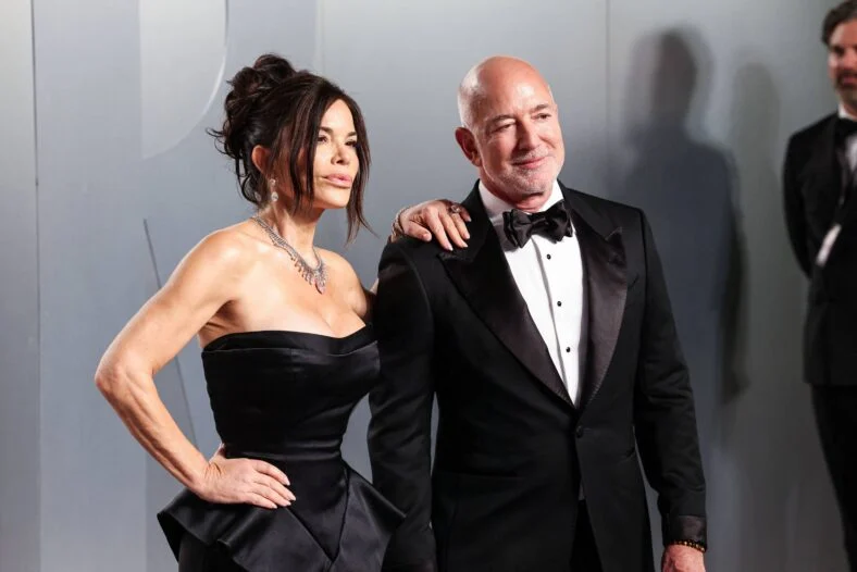 Lauren Sanchez and Jeff Bezos