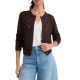 Black pointelle cardigan