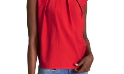 red blouse