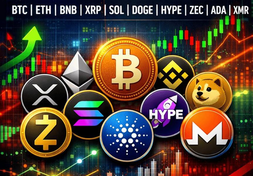 May 27 Price Outlook: Btc, Eth, Bnb, Xrp, Sol, Doge, Hype, Zec, Ada, Xmr