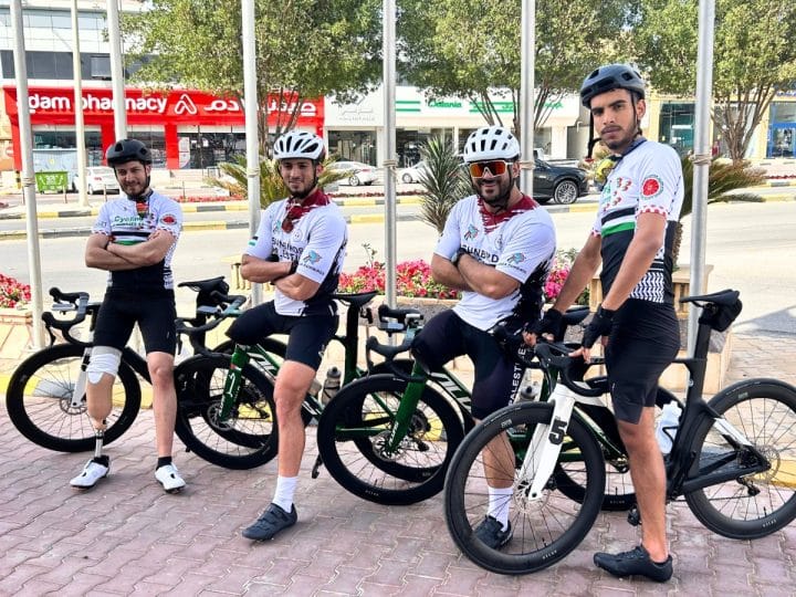 Gaza Sunbirds Palestine paracycling team