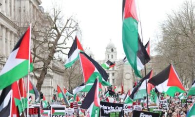 A previous pro-Palestine march in London Nakba 78