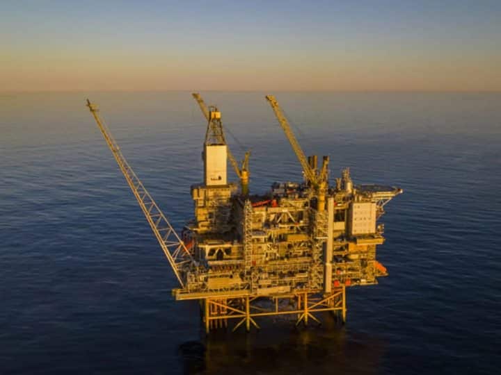 Rig in Rosebank oil and gas field