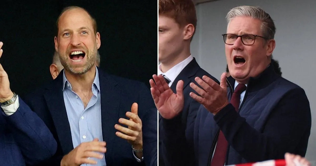 Prince William showed Keir Starmer how a real fan celebrates