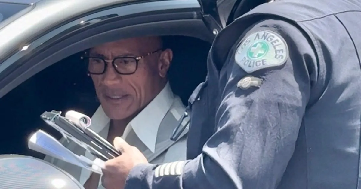 Dwayne Johnson stopped by police after attending Walk of Fame ceremony