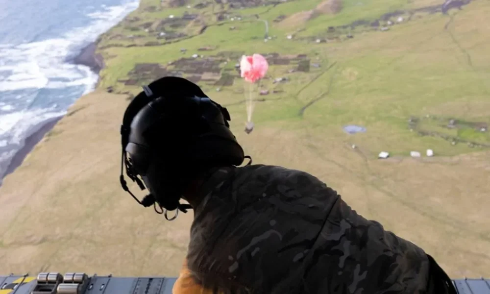 Inside daring parachute mission to support hantavirus victim on Tristan da Cunha | News World