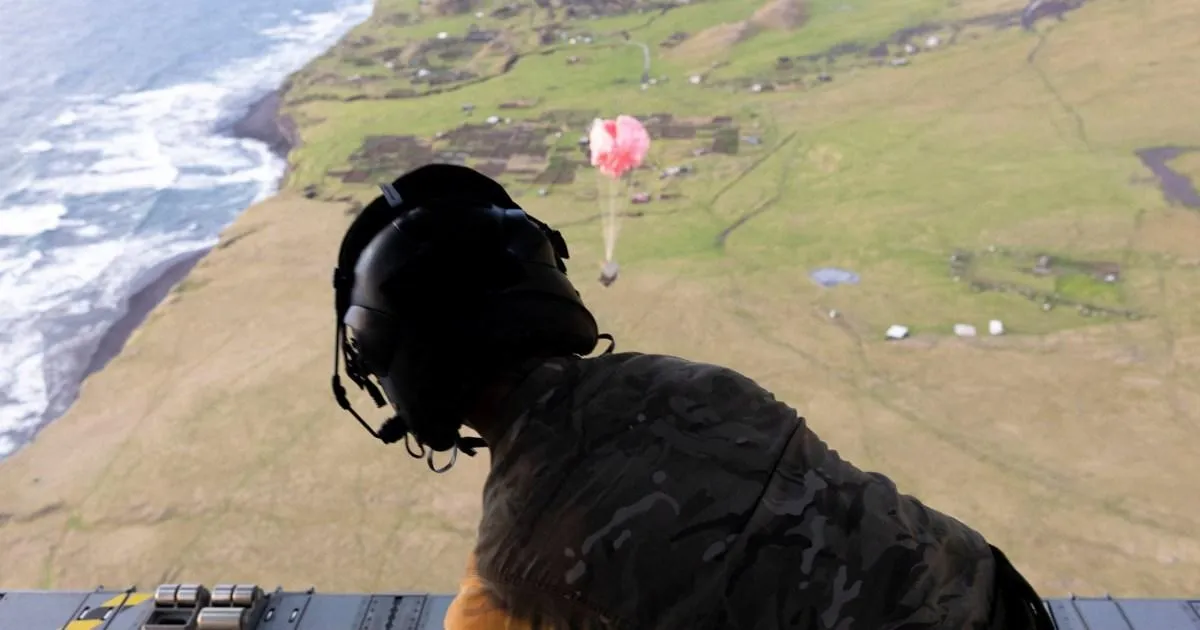 Inside daring parachute mission to support hantavirus victim on Tristan da Cunha | News World