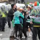 Celtic fans pelt riot police with bottles as fights break out in Glasgow | Football