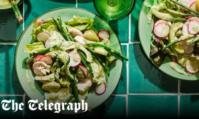 Diana Henry's chicken, avocado and radish salad with green goddess dressing recipe