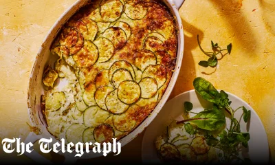 Tian of courgettes and rice recipe
