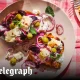 Baked sweet potatoes with honey-roast feta, olives, beetroot and mint recipe