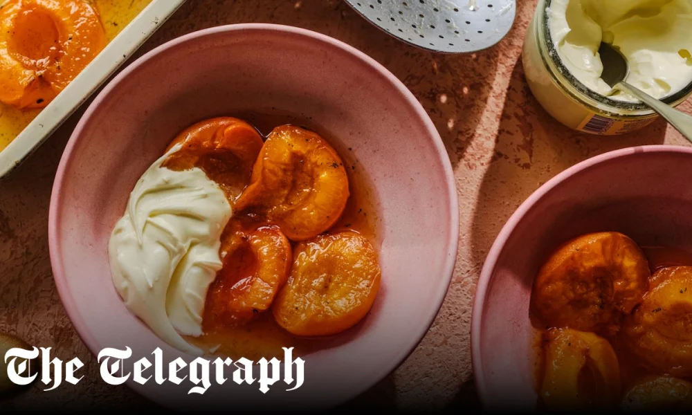 Poached apricots with star anise and vanilla recipe