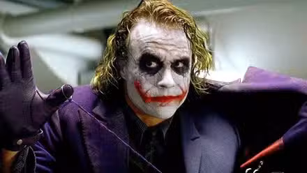 Heath Ledger as The Joker in The Dark Knight