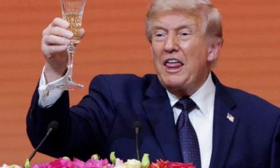 Trump raises champagne glass in China NHS drug price deal