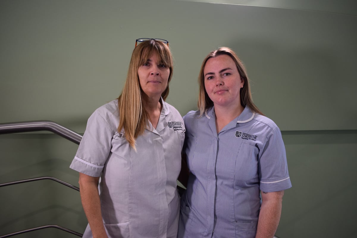 Mother and daughter follow family tradition into nursing at University of Chichester