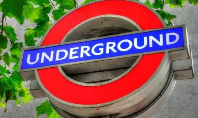 Underground station sign Tube driver strike