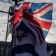 A Union flag and an Israel flag Complaint about UK Lawyers For Israel