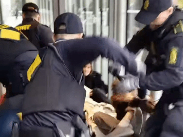 Maersk protest in Denmark met with police violence