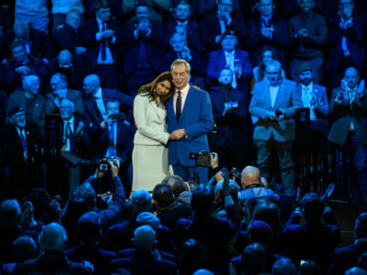 Reform leader Nigel Farage and Suella Braverman