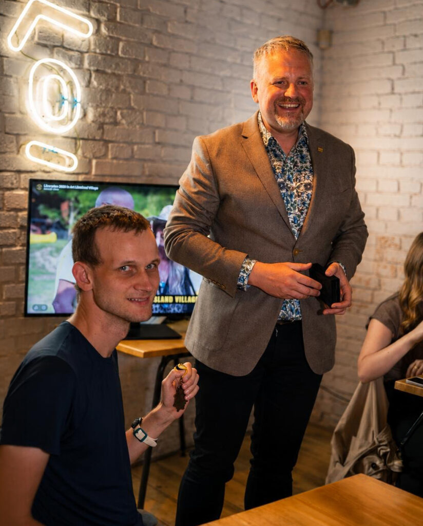 Justin Sun’s Liberland has given Vitalik Buterin a medal