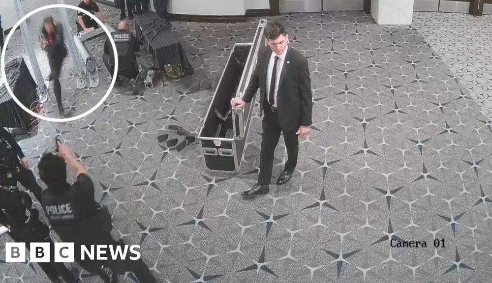 New footage shows how Trump dinner gunman charged through security in four seconds