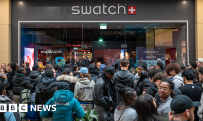 Swatch shuts stores after crowds queue for new watch