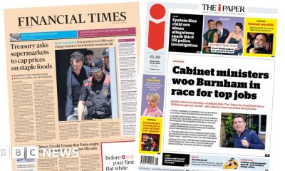 'Cap prices on staple foods' and 'Strictly's triple twist'