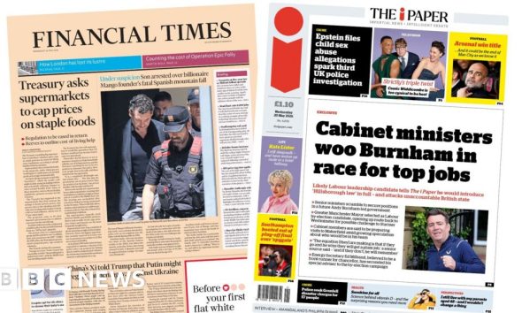 'Cap prices on staple foods' and 'Strictly's triple twist'