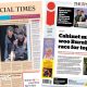 'Cap prices on staple foods' and 'Strictly's triple twist'