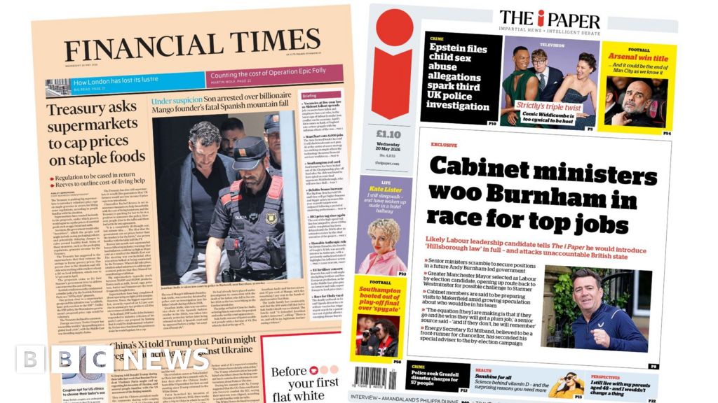 'Cap prices on staple foods' and 'Strictly's triple twist'
