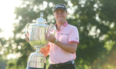 American Justin Thomas won the PGA Championship on Sunday by defeating countryman Will Zalatoris in a playoff