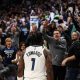 Luka Doncic Cheers Lakers from Bench in Game 2 as