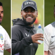 Action pictures of Emilio Gay, left, Rehan Ahmed, centre, and Ollie Robinson