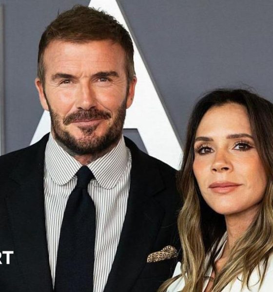 David and Victoria Beckham at the Victoria Beckham World Premiere in London in October 2025
