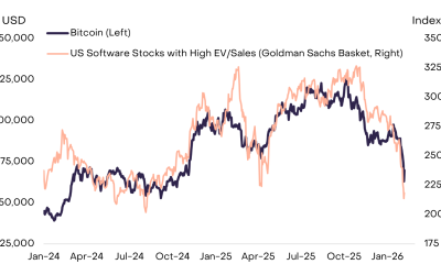 Bitcoin vs. US Software Stocks. Source: Grayscale