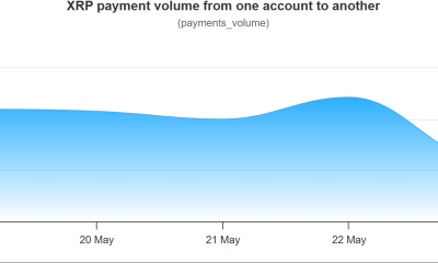 XRP Payment Volume From One Account to Another.