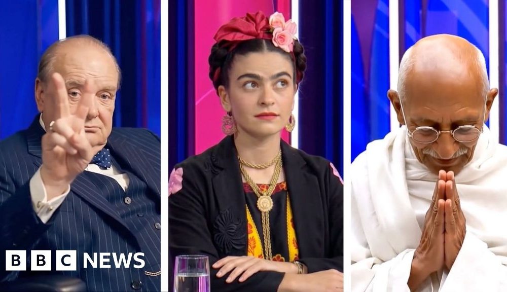 AI versions of Churchill, Kahlo and Gandhi on Question Time