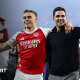 Arne Slot and Mikel Arteta