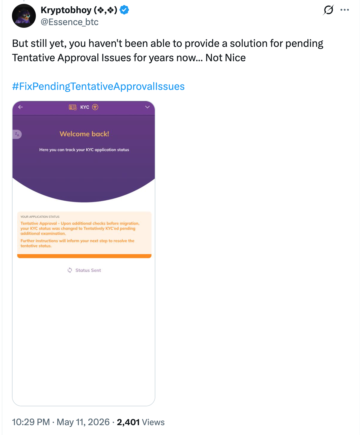 Pioneers Demanding Fixes For Pi Network KYC Approval Issues