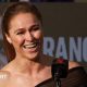 Ronda Rousey at a news conference to promote her bout with Gina Carano