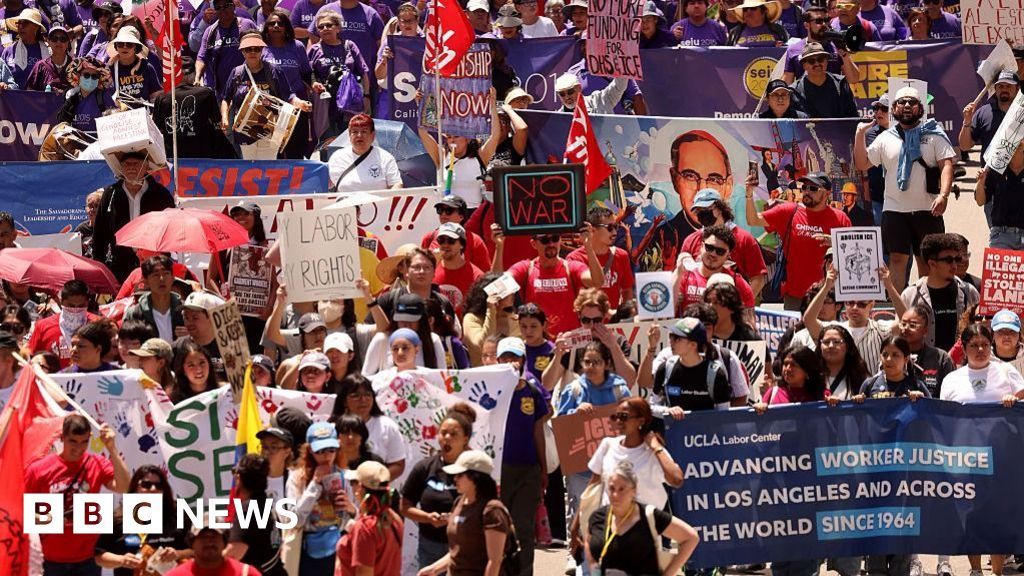 May Day protests take place across major US cities
