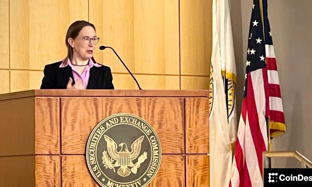 SEC Commissioner Peirce counters views that crypto rule will foster synthetic tokens